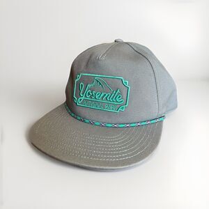 Yosemite  National Park Foundation Blue  Snapback Hat Cap with a braided cord
